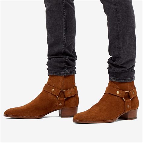 wyatt harness boots in suede 